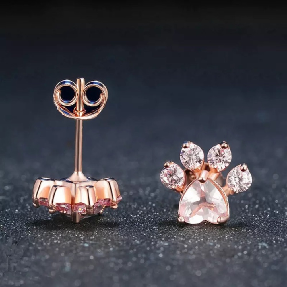 NWOT cute gold plated pink  paw - Picture 5 of 5